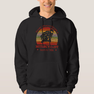 Motorbiker Born 1986 Birthday Motorcycle Motorcycl Hoodie