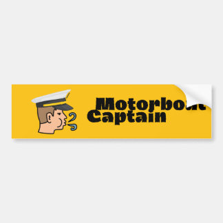 Motorboat Captain Bumper Sticker