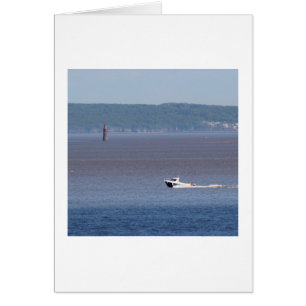 Motorboat on the Severn Estuary