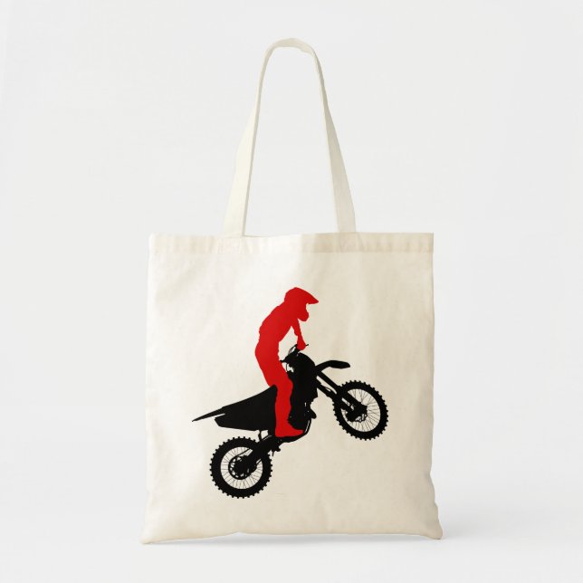 Motorcross Rider Tote Bag (Front)