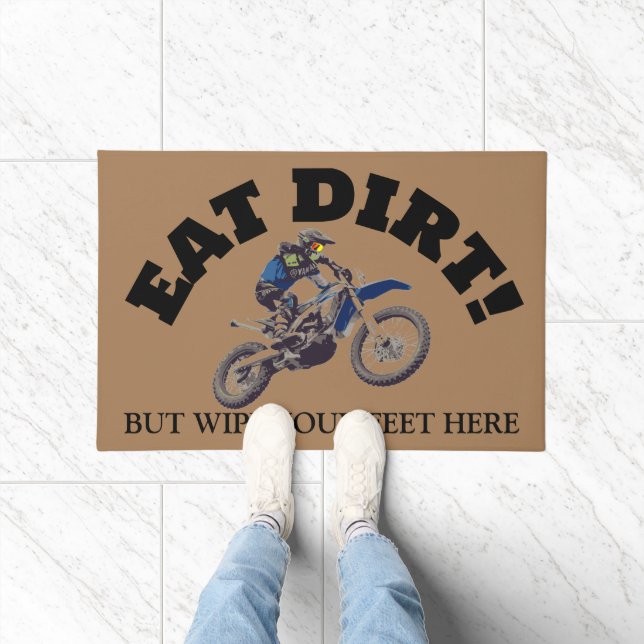 Motorcross Theme Personalized Doormat (Indoor)