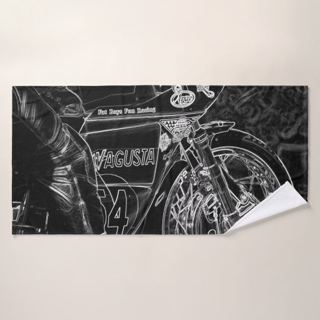 Motorcycle 1 btcna bath towel set (Bath Towel)
