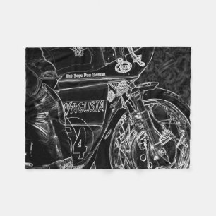 Motorcycle 1 fbcn fleece blanket