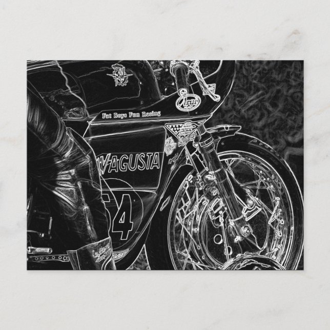 Motorcycle 1 pccna postcard (Front)