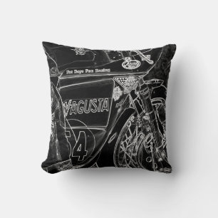 Motorcycle 1 tpcna throw pillow