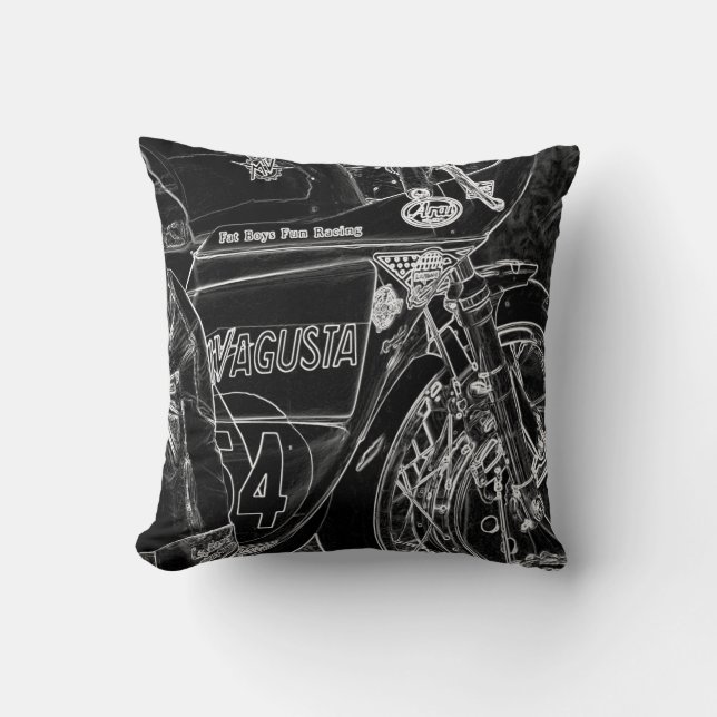 Motorcycle 1 tpcna throw pillow (Front)