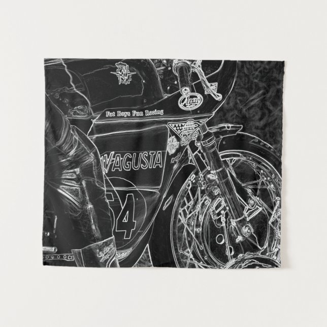 Motorcycle 1 wta tapestry (Front (Horizontal))