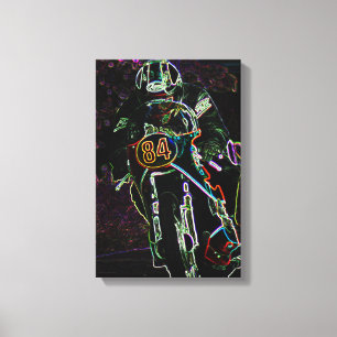 Motorcycle 2 11x16.5 (27.5x41.25cm) waccna canvas print