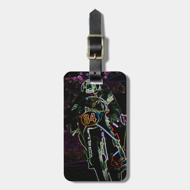 Motorcycle 2 cd ltcnm luggage tag (Front Vertical)