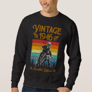 Motorcycle 76th Birthday Men Vintage 1946 Biker Mo Sweatshirt