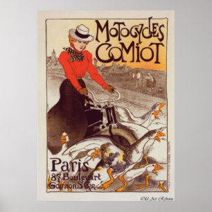 Motorcycle Advertisement Poster