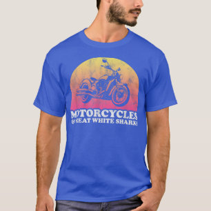 Motorcycle and Great White Shark Motorcycles  T-Shirt