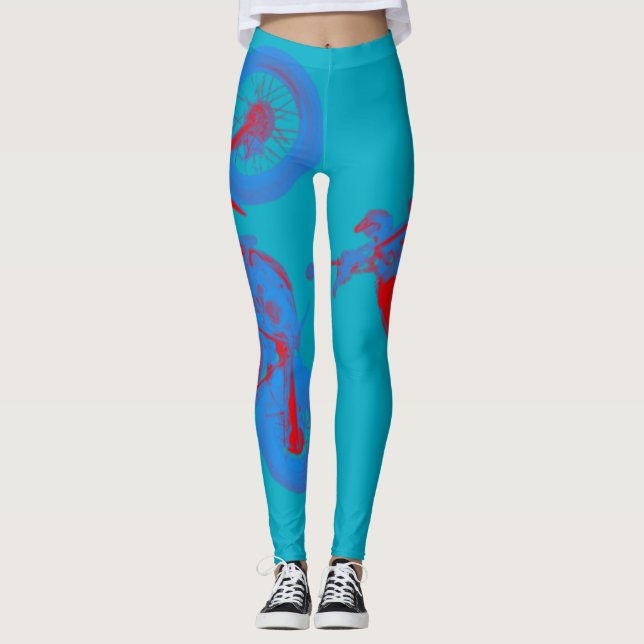 MOTORCYCLE ART LEGGINGS (Front)