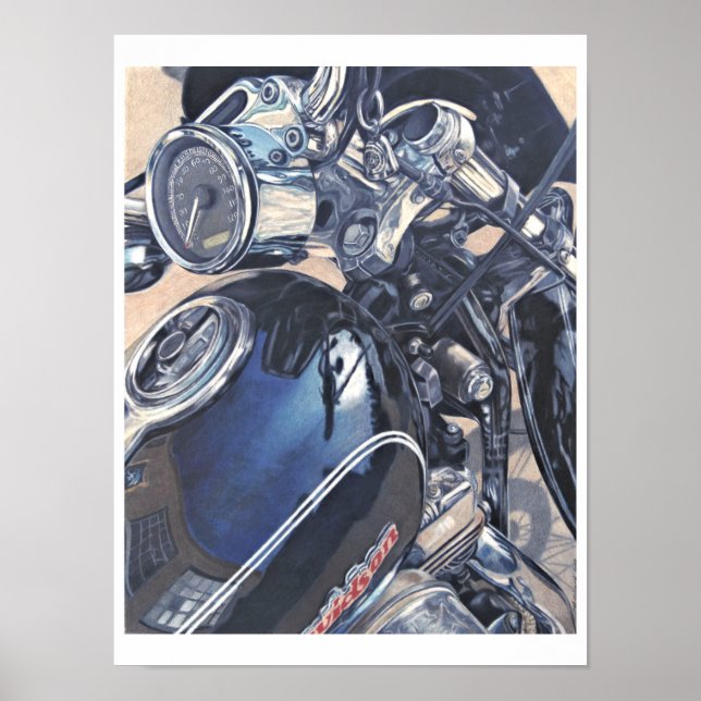Motorcycle Art Poster (Front)