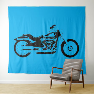 MOTORCYCLE ART  TAPESTRY