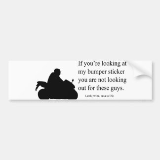 Motorcycle Awareness Bumper Sticker