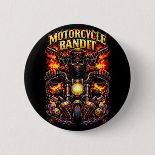 Motorcycle Bandit 2 Inch Round Button