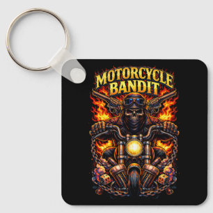 Motorcycle Bandit Keychain