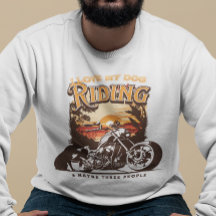 Motorcycle Bike Riding Dog Dad Adventure 
