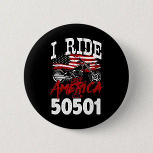 Motorcycle Biker Anti Trump 50501 Pro-democracy Re 2 Inch Round Button