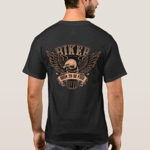 Motorcycle Biker Eagle Born to Be Free T-Shirt