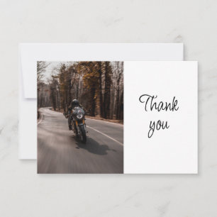 Motorcycle Biker Event Volunteer Thank You Card
