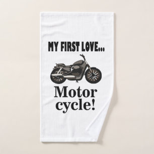 Motorcycle Biker Rider Motorcycle Hand Towel