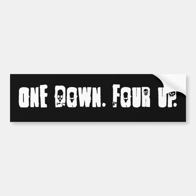 Motorcycle Biker Shifting Gears Bumper Sticker (Front)