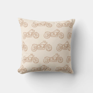 Motorcycle Boys Racing Bike Motorbike Neutral Throw Pillow