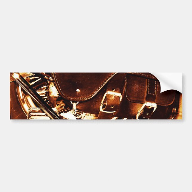 Motorcycle Bumper Sticker (Front)