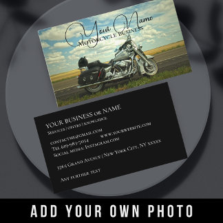 Motorcycle businesses shops biker Business Card