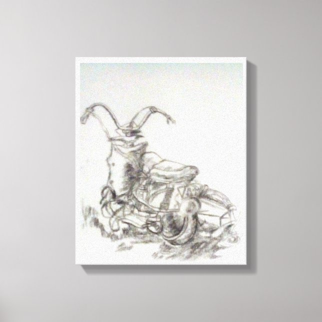 Motorcycle Canvas Print (Front)