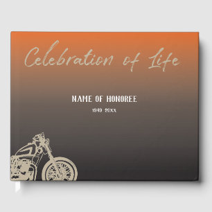 Motorcycle Celebration of Life Memorial Guest Book