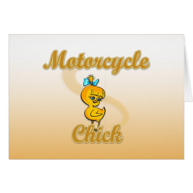 Motorcycle Chick (Front Horizontal)