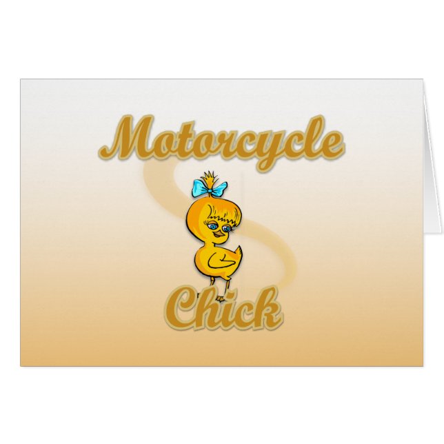 Motorcycle Chick (Front Horizontal)