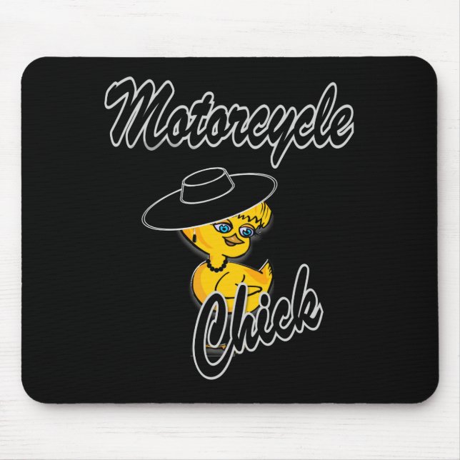 Motorcycle Chick #4 Mouse Pad (Front)