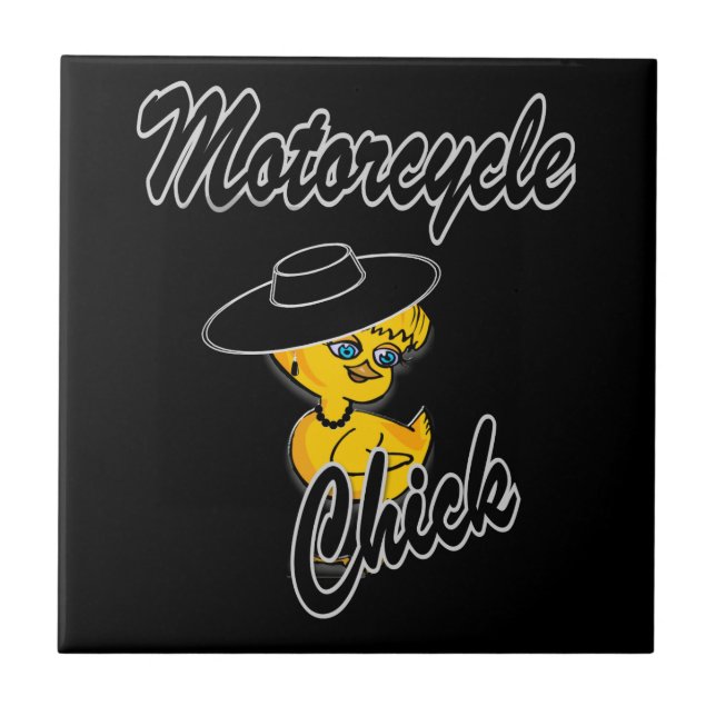 Motorcycle Chick #4 Tile (Front)