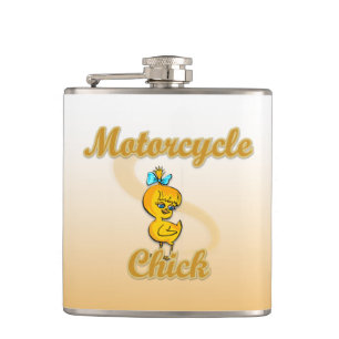 Motorcycle Chick Hip Flask