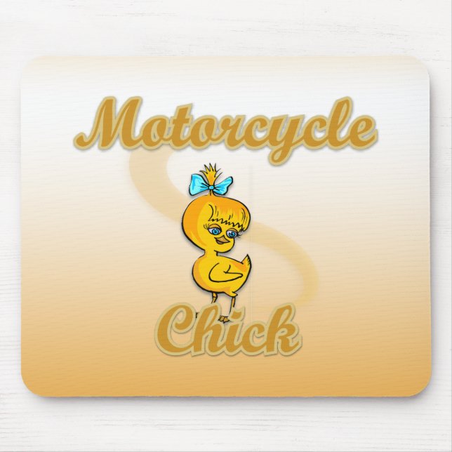 Motorcycle Chick Mouse Pad (Front)