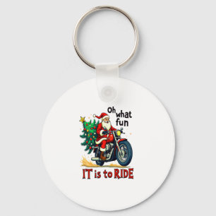 Motorcycle Christmas Ride Keychain