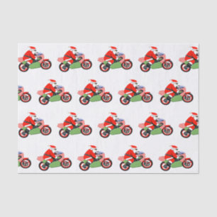 Motorcycle Christmas Tissue Paper