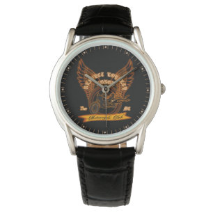 Motorcycle Club Badge Watch