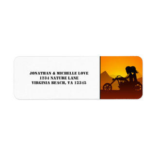 Motorcycle Couple Mountain Sunset/Sunrise Address