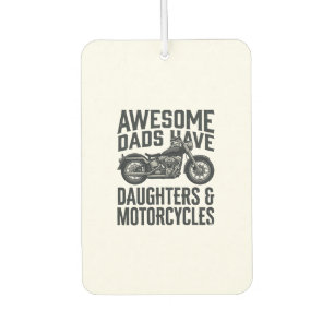 Motorcycle Dad Daughters Quote Vintage Vector Desi Air Freshener