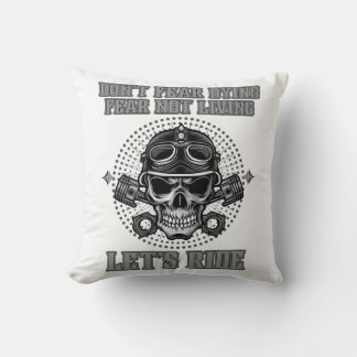 Motorcycle Design T-shirts Throw Pillow