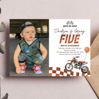 Motorcycle Dirt Bike 5th Birthday Photo