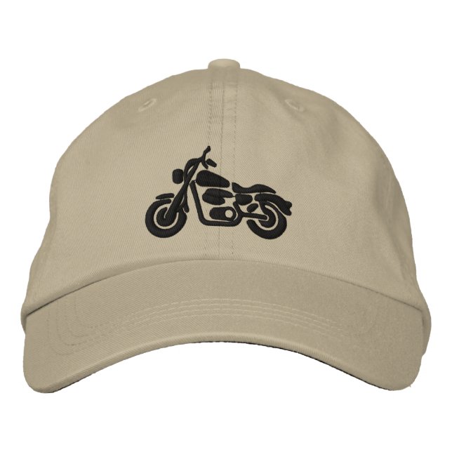 Motorcycle Embroidery Patch Embroidered Hat (Front)