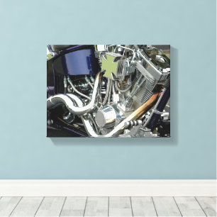 Motorcycle Engine Canvas Print