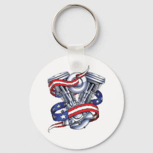 Motorcycle Engine Keychain