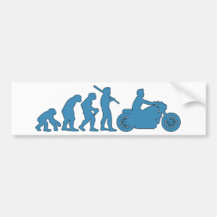 Motorcycle Evolution Bumper Sticker